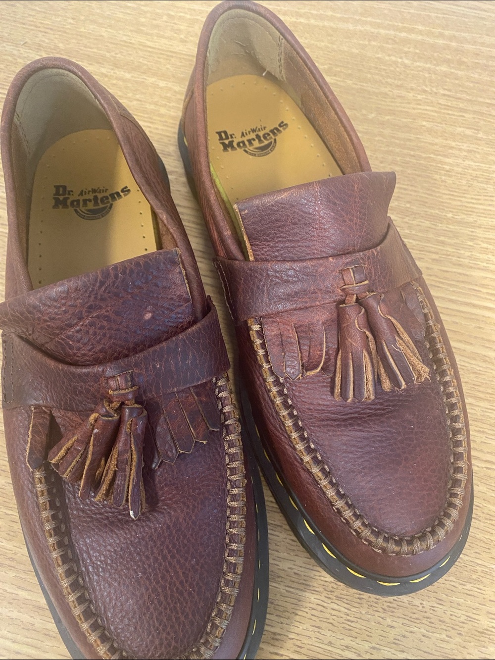 Dr. Martens Men’s Brown Tassel Leather Loafers